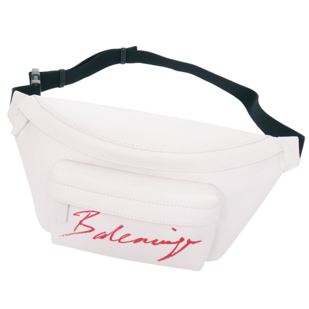 Balenciaga Everyday 552375 Leather White Waist Bag Body 0599BALENCIAGA